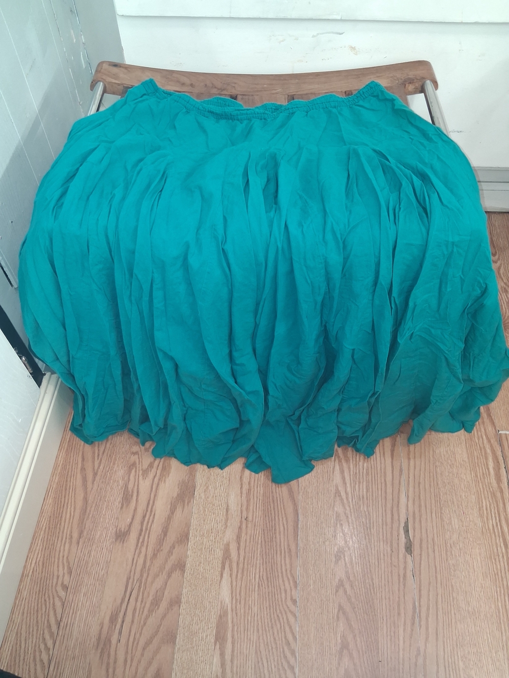 Dimri Full Circle Women’s Teal Maxi Skirt - Flowing Gathered Design